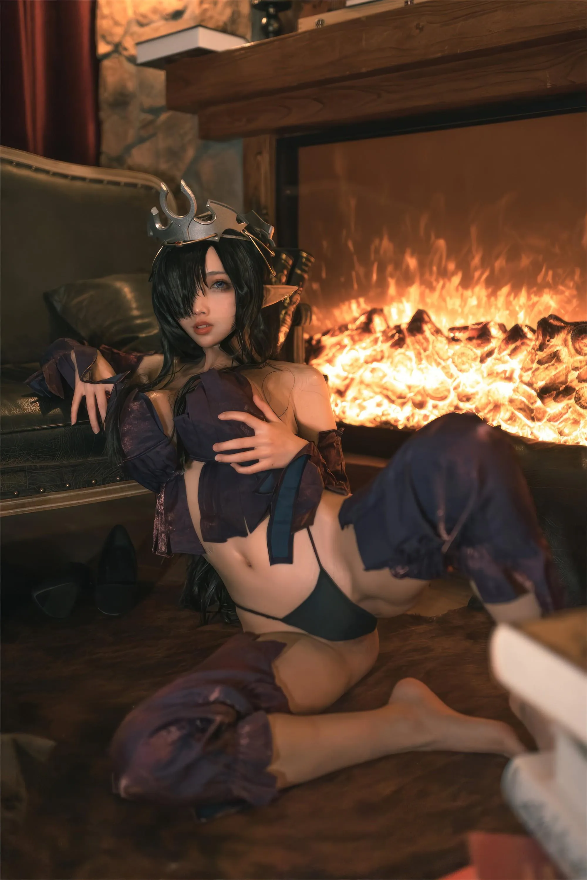 杏仁曲奇 – NO.12 黑兽 精灵女王 [60P]插图8